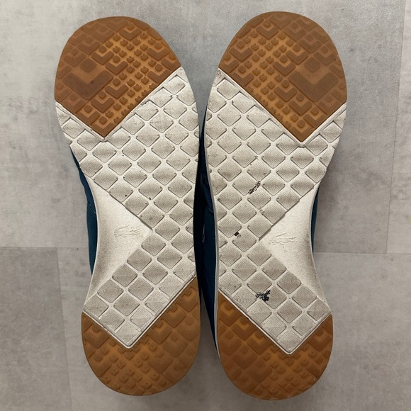 Men's Lacoste Sport Teal blue suede & nylon sneaker Style L.Ight 417 1 USA 10 - Picture 8 of 8